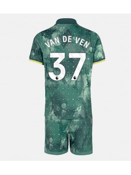 Tottenham Hotspur Micky van de Ven #37 Dječji Rezervni Dres kompleti 2024-25 Kratak Rukavima (+ kratke hlače)